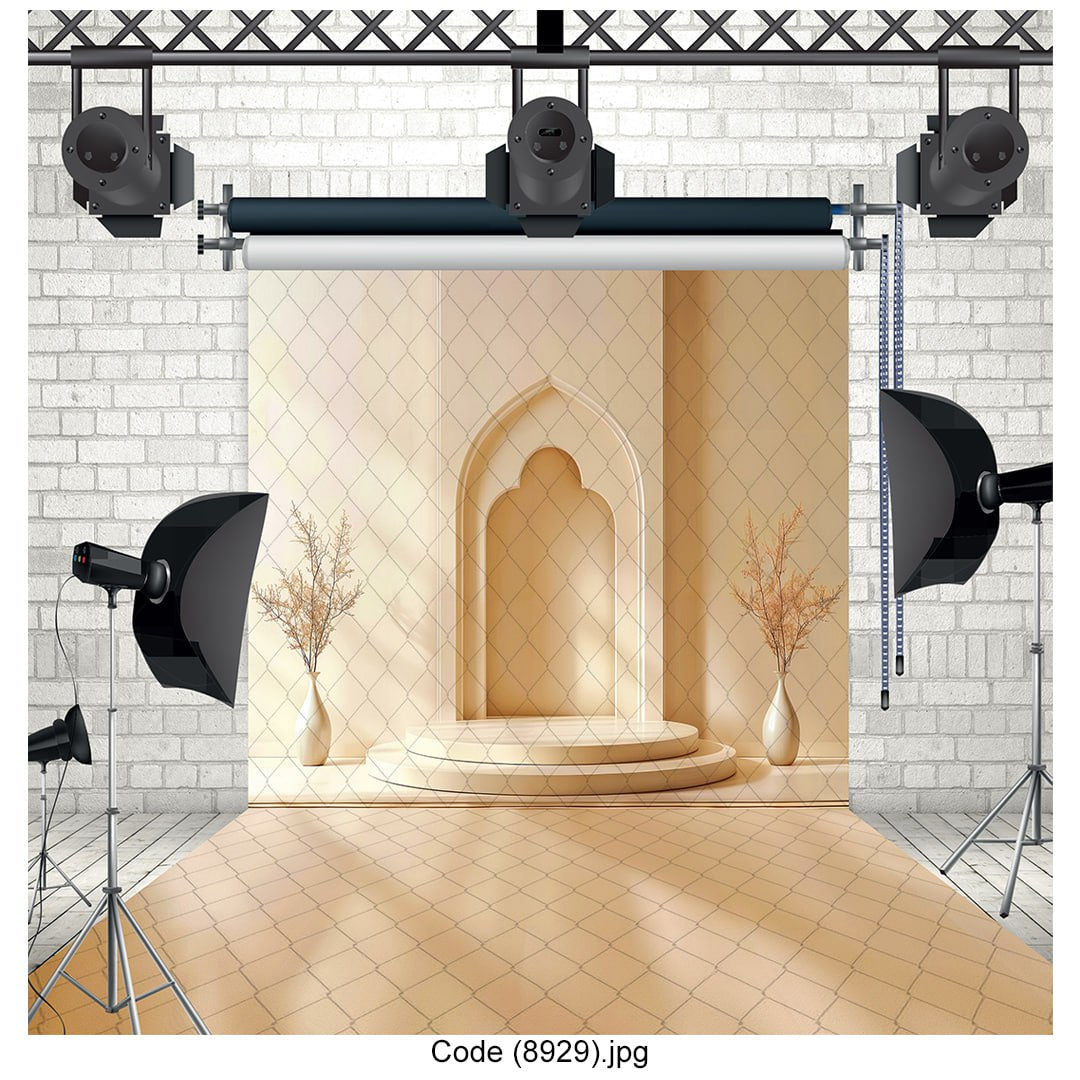 3D Moroccan Archway Photography Backdrop 8929