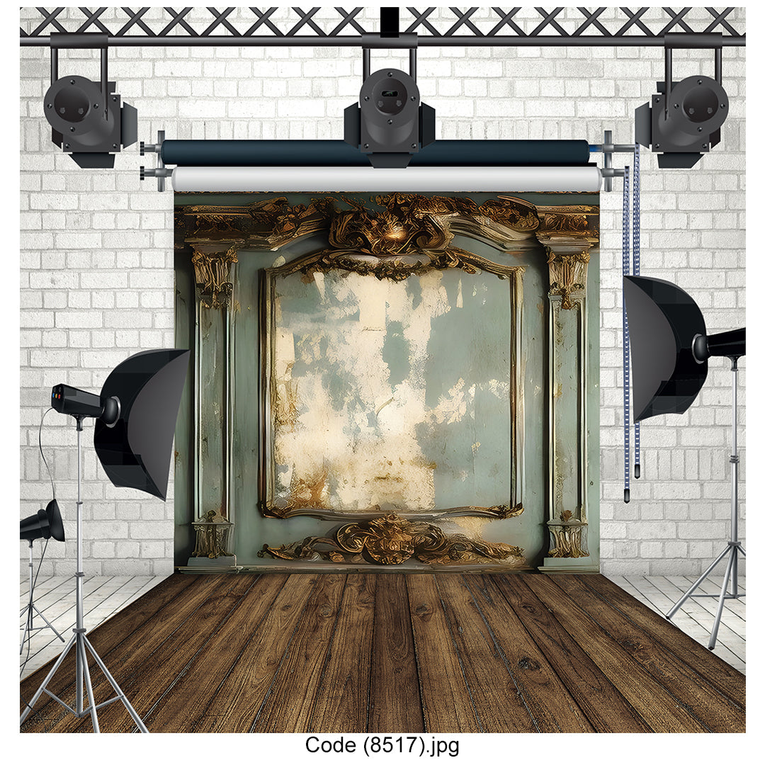 Antique Baroque Vintage Wall Backdrop