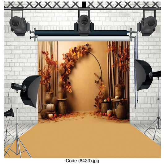 Autumn Arch Canvas Backdrop