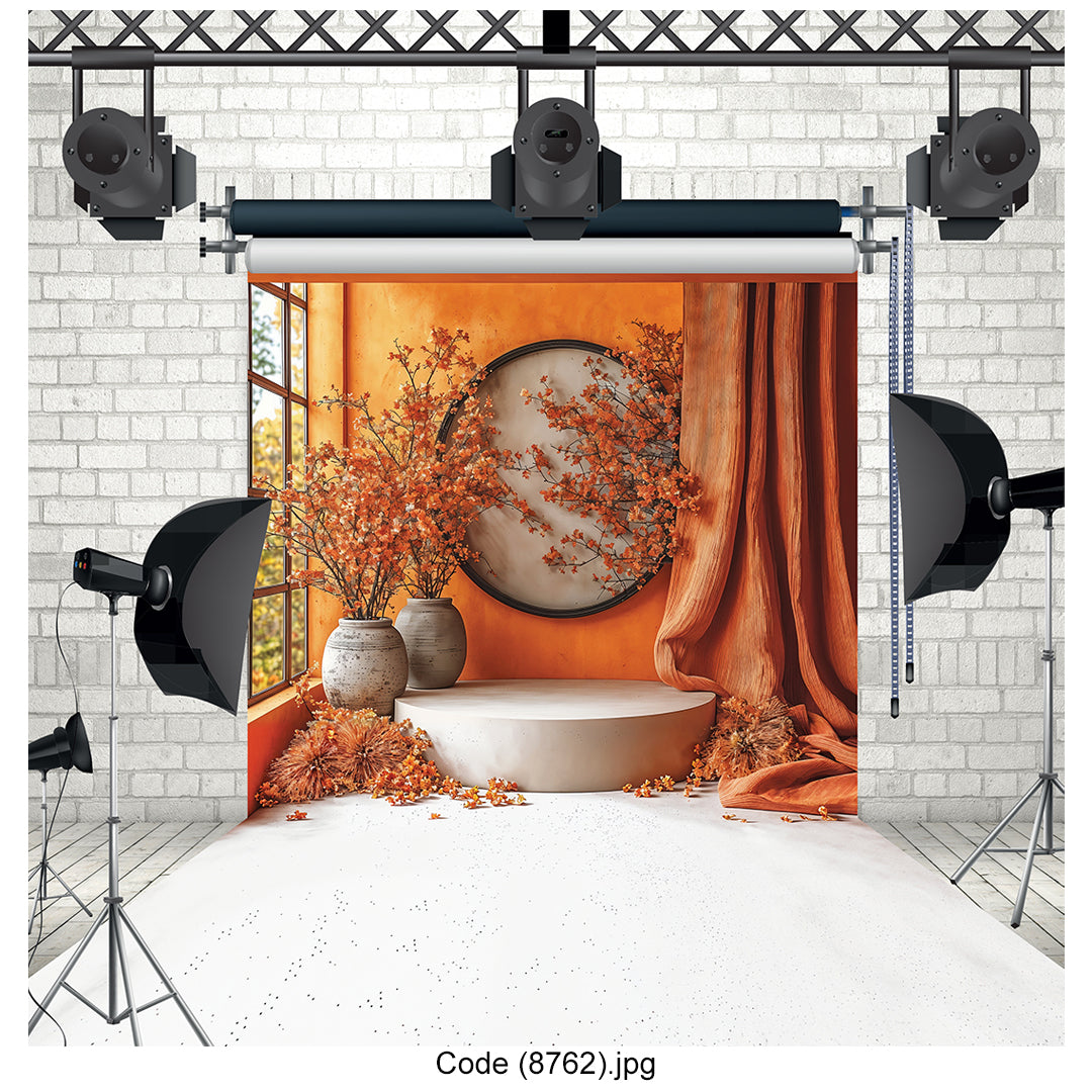 Autumn Boho Studio Backdrop 8762