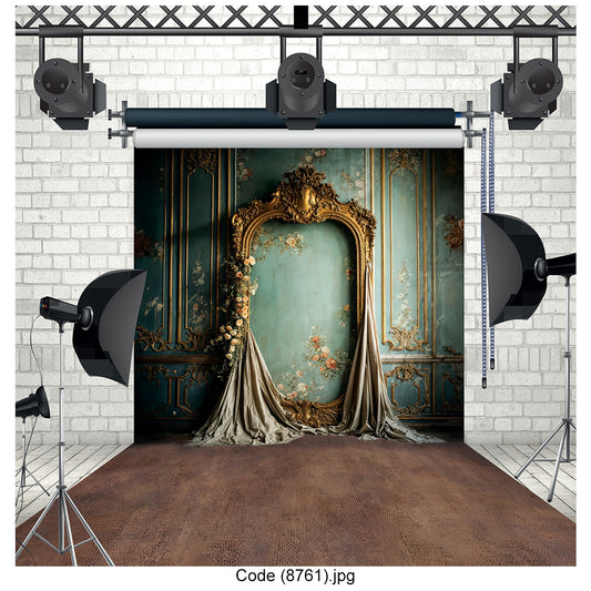 Baroque Vintage Wall Backdrop 8761