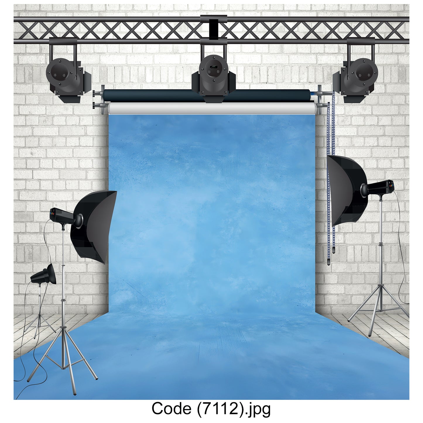 Blue Studio Photography Backdrop – Canvas Print 7112