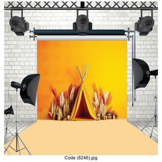 Bohemian Teepee Tent Photography Backdrop 8246