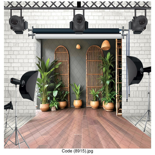 Boho Garden Archway Photography Backdrop 8915