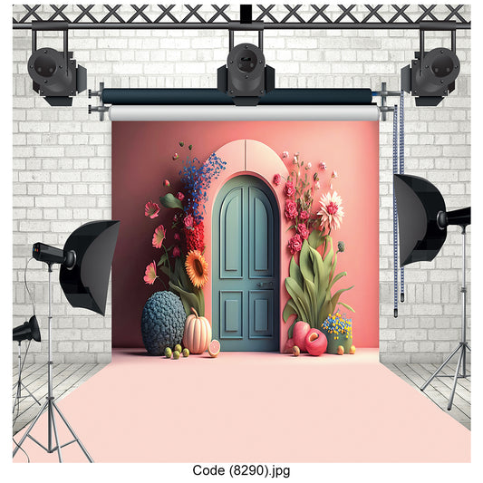 Colorful Fantasy Doorway Photography Backdrop 8290