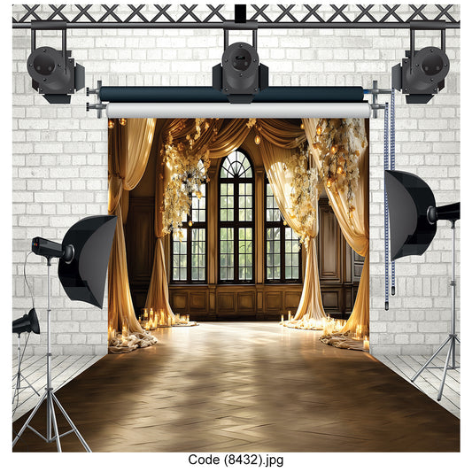 Elegant Ballroom Canvas Backdrop