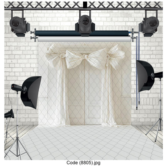 Elegant Draped Curtains 8805