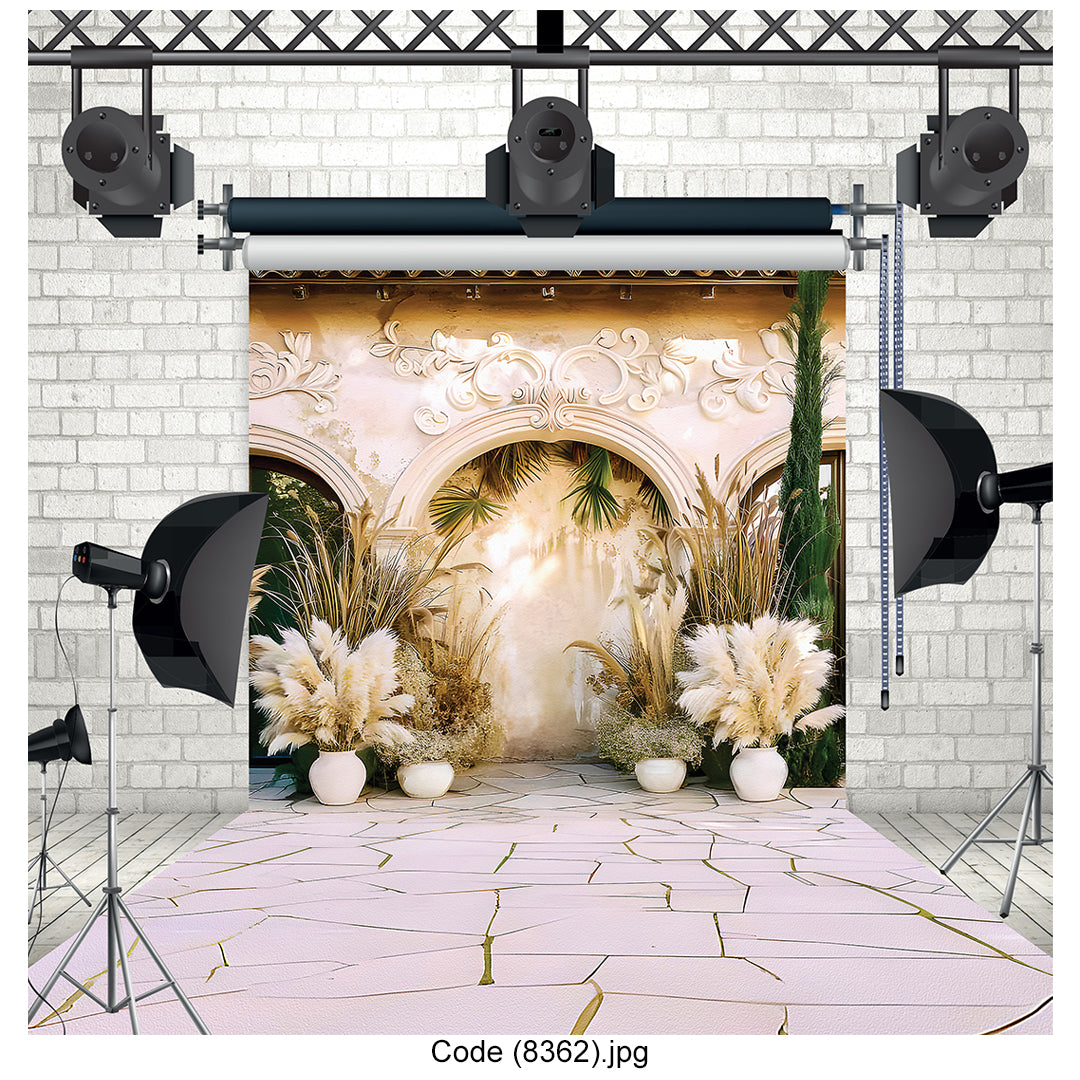 Elegant Floral Archway Photography Backdrop 8362