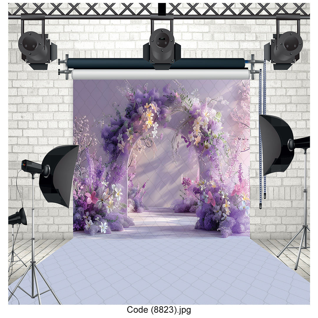 Enchanted Lavender Floral Arch 8823