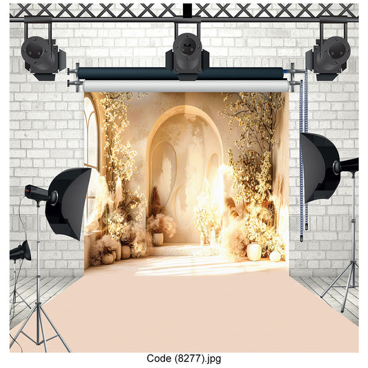 Golden Glow Archway Photography Backdrop 8277