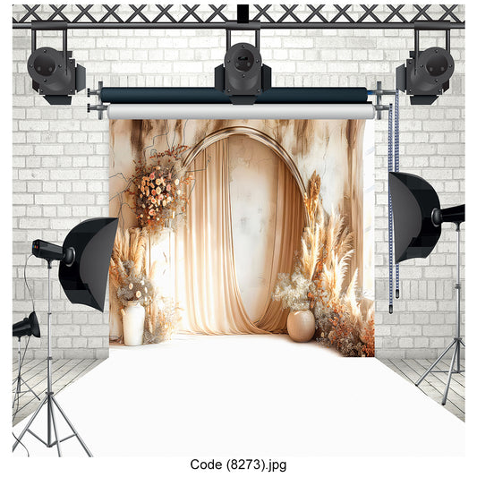 Golden Rustic Archway Photography Backdrop 8273