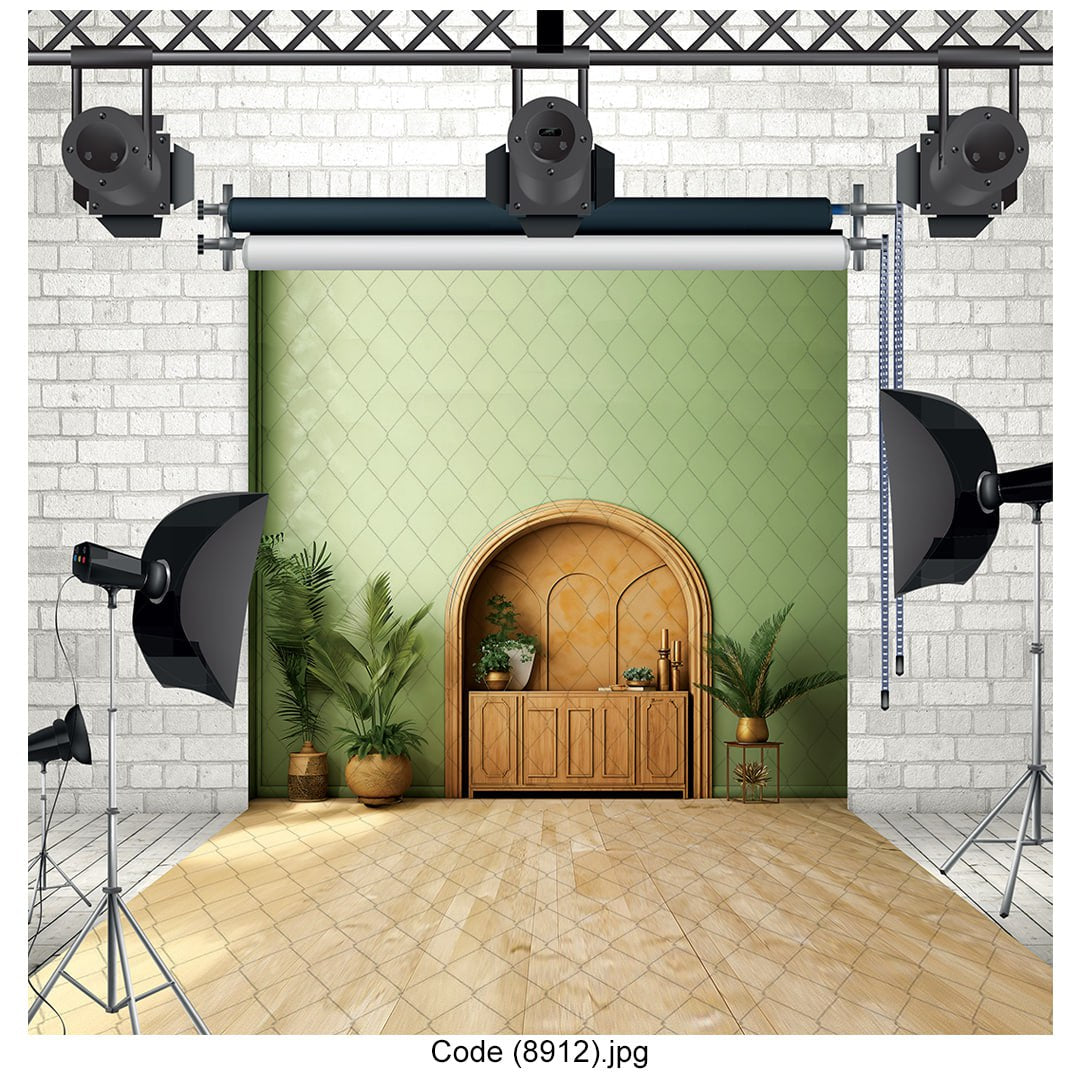 Green Archway Photography Backdrop 8912