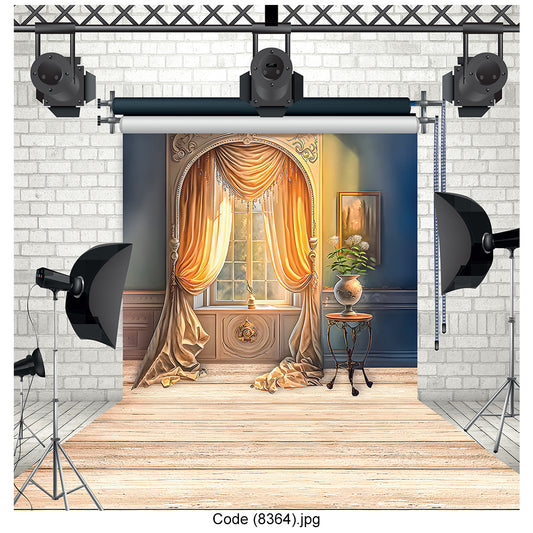 Luxury Royal Window Photography Backdrop 8364