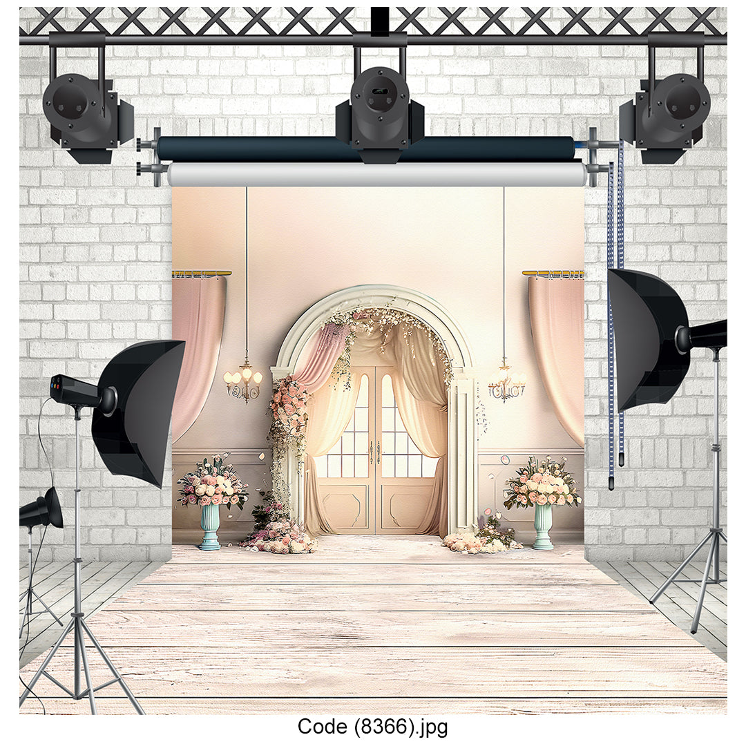 Luxury Wedding Archway Photography Backdrop 8366