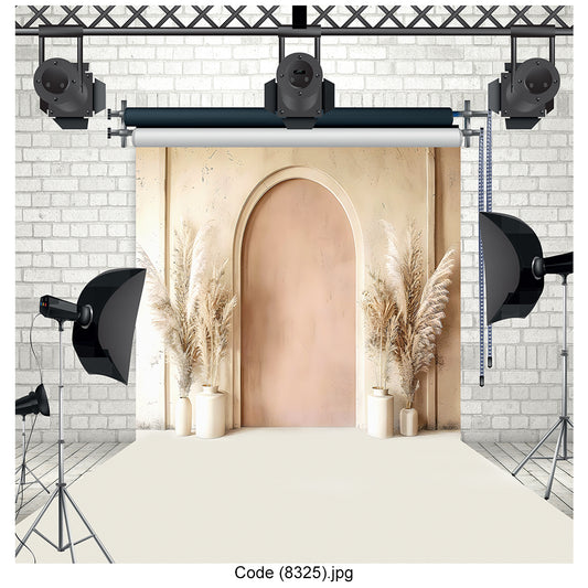 Minimalist Boho Archway Photography Backdrop 8325