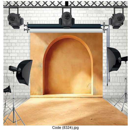 Minimalist Terracotta Arch Photography Backdrop 8324