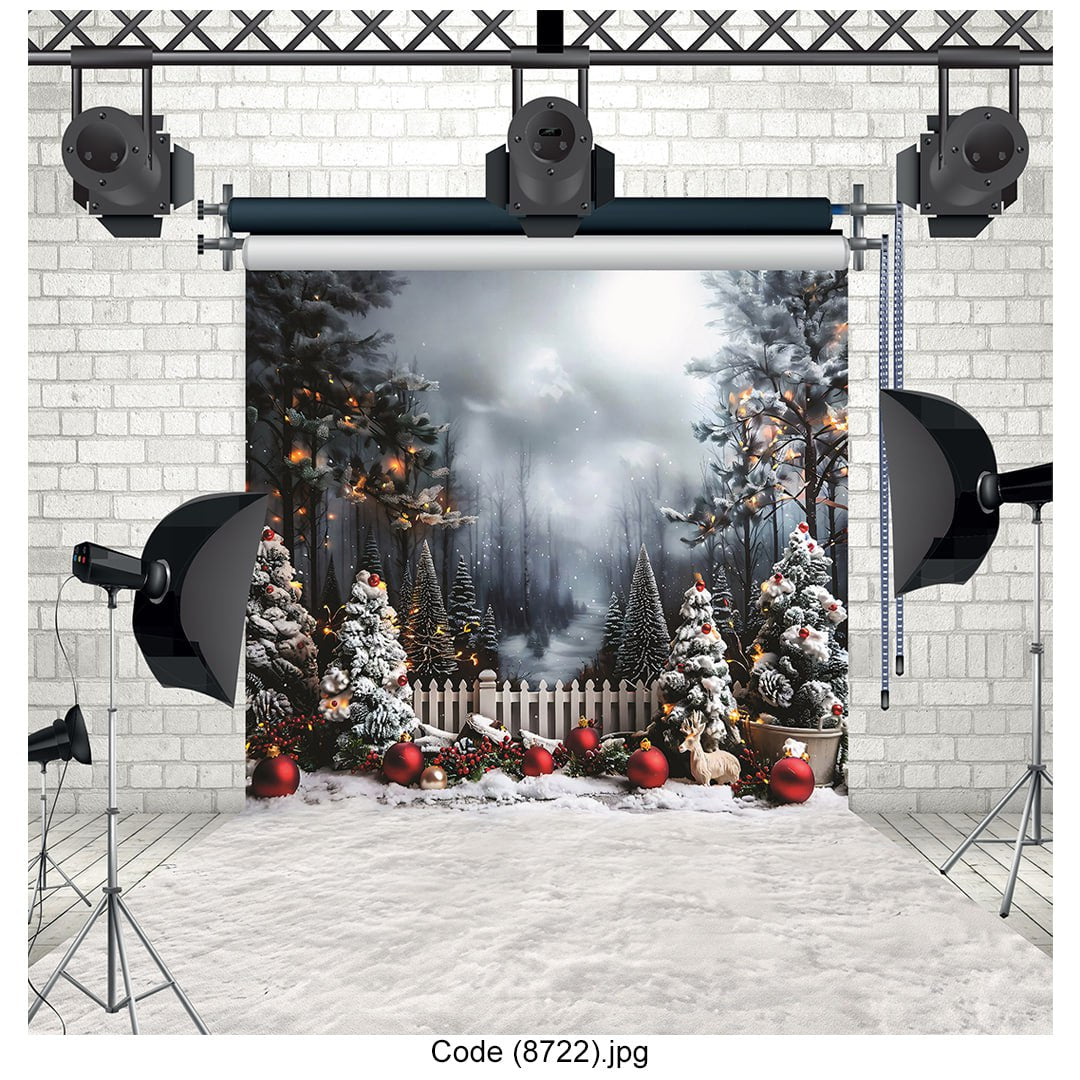 Mystical Snowy Christmas Forest 8722