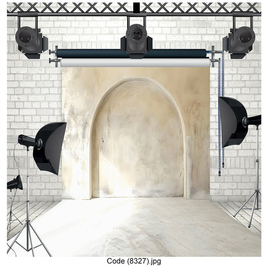 Neutral Vintage Archway Photography Backdrop 8327