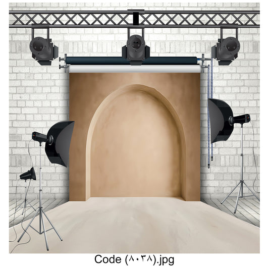 Photography Backdrop Beige Archway 8038