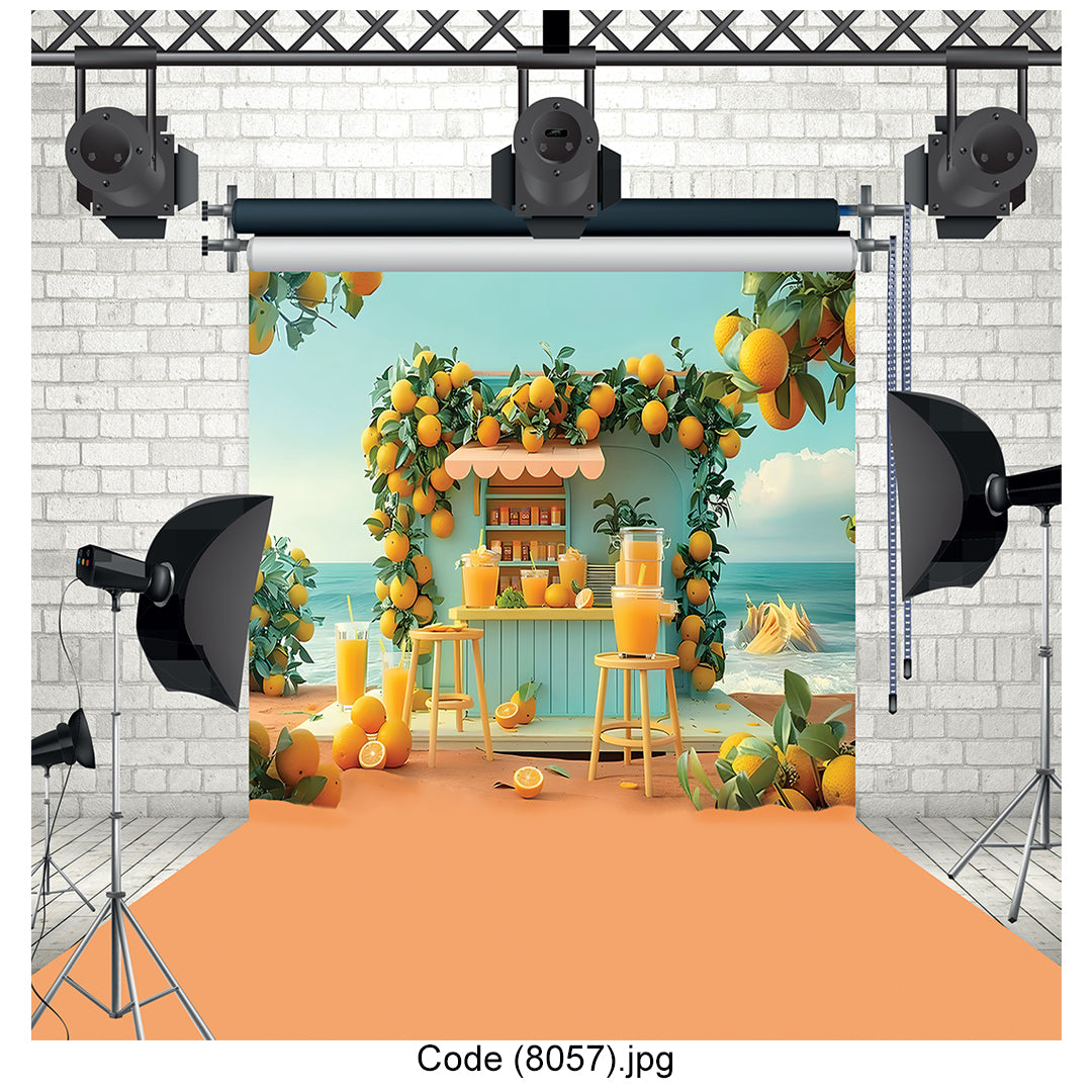 Photography Backdrop Lemonade Stand 8057