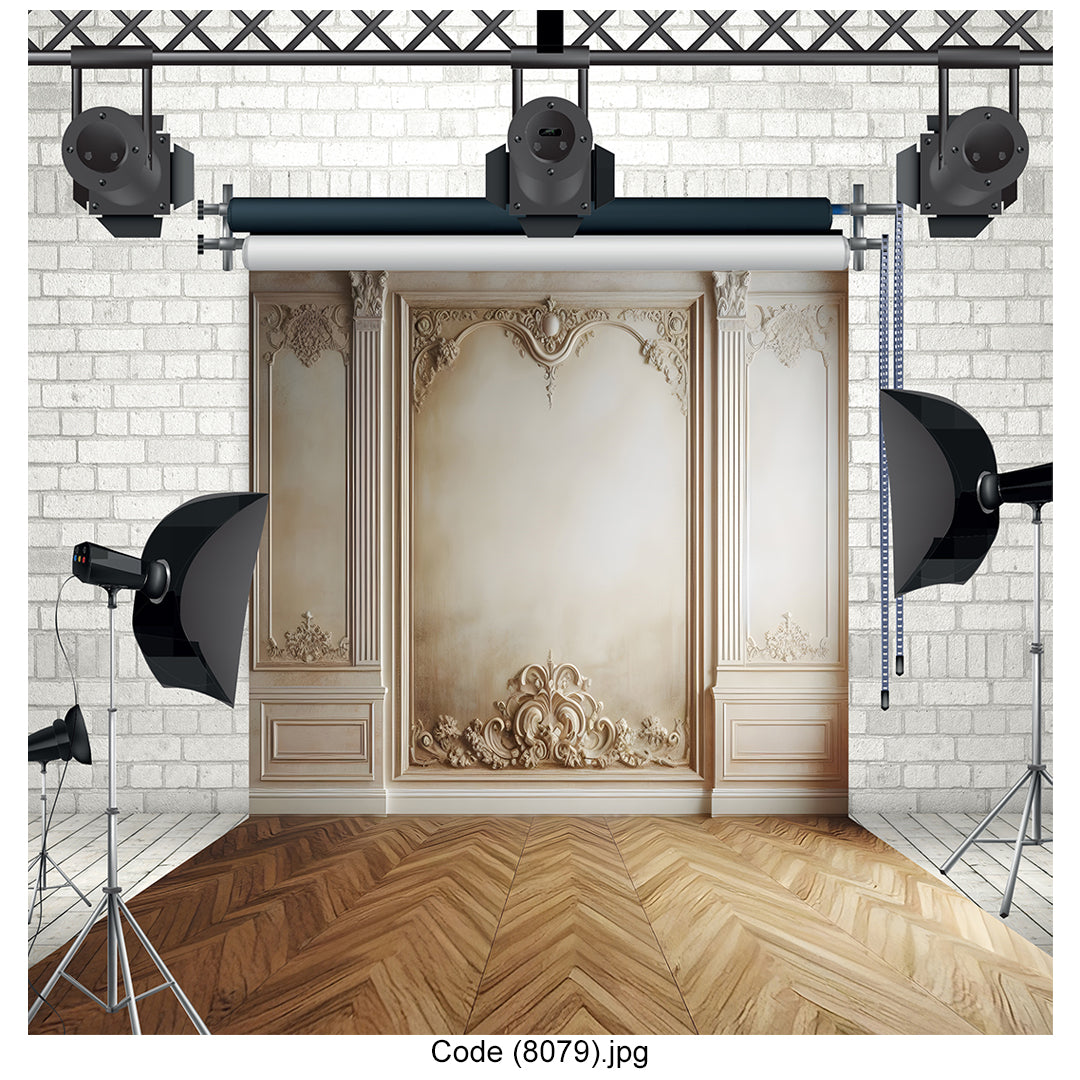 Photography Backdrop Luxury French Paneling 8079