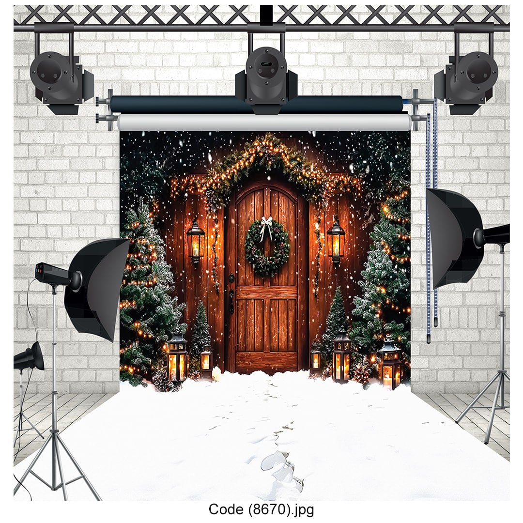 Rustic Christmas Door 8670