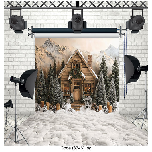 Rustic Winter Cabin 8746