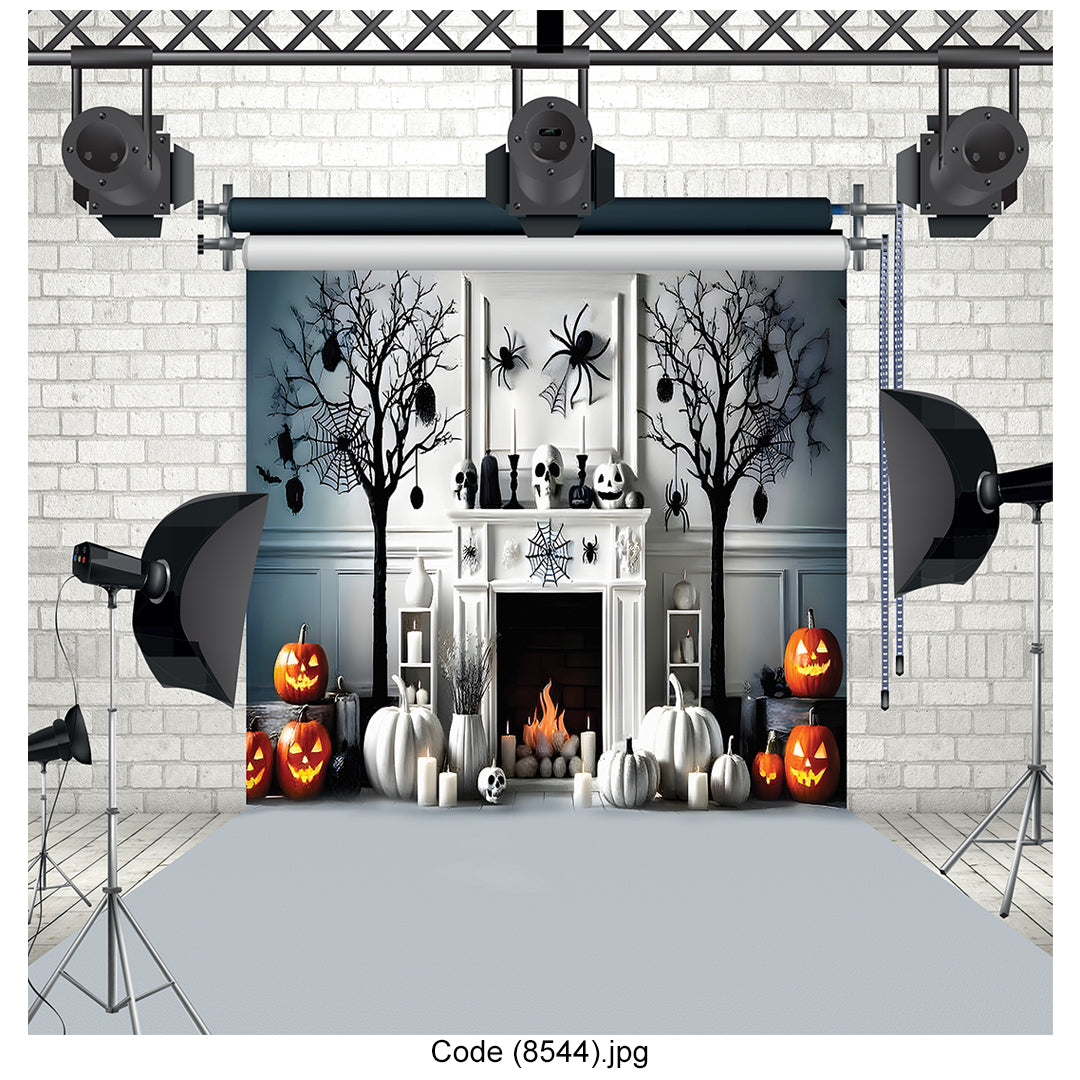 Spooky Haunted Fireplace 8544