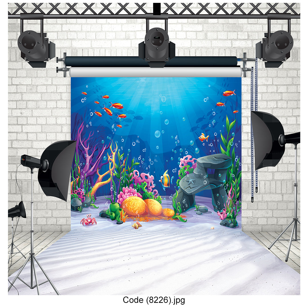 Underwater Coral Reef Fantasy Studio Photography Backdrop 8226