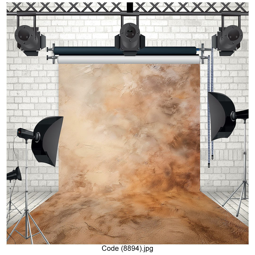 Warm Earth-Toned Textured Studio Photography Backdrop 8894