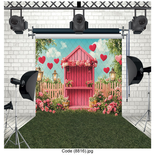 Whimsical Pink Cottage 8816