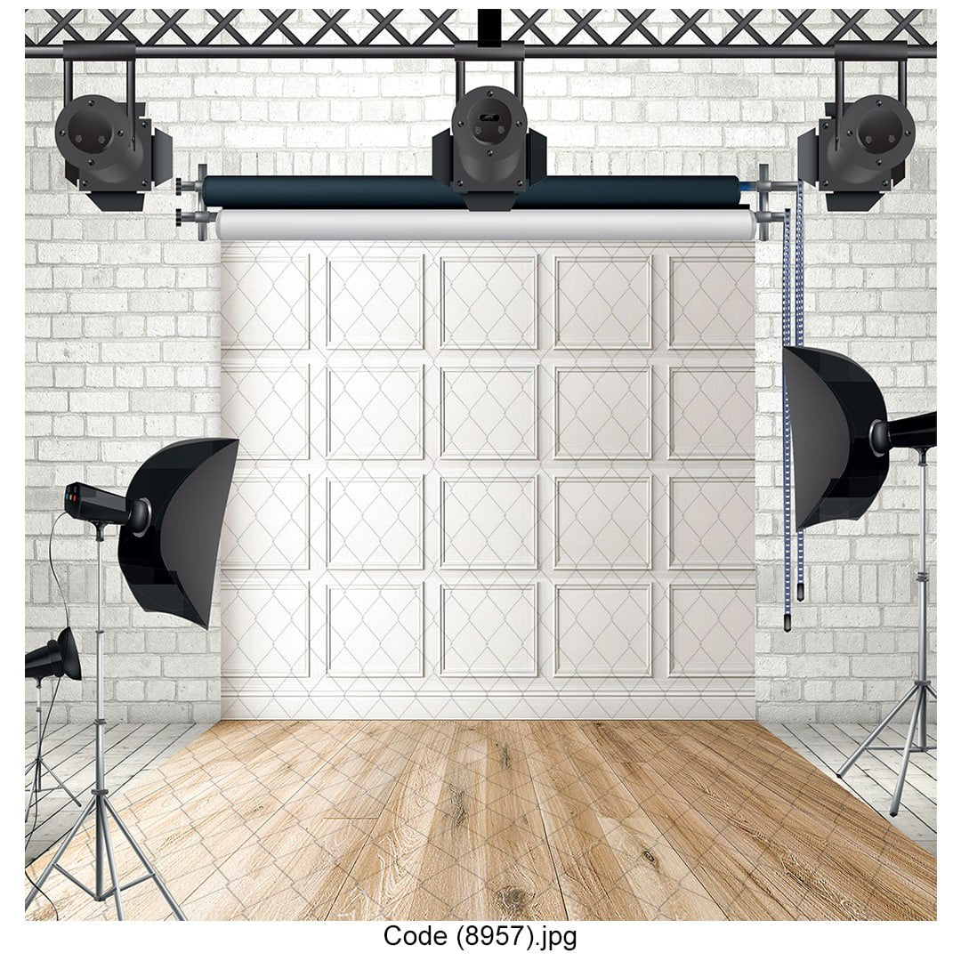 White Panel Photography Backdrop 8957