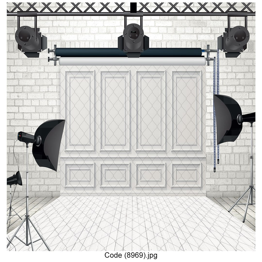 White Panel Photography Backdrop 8969