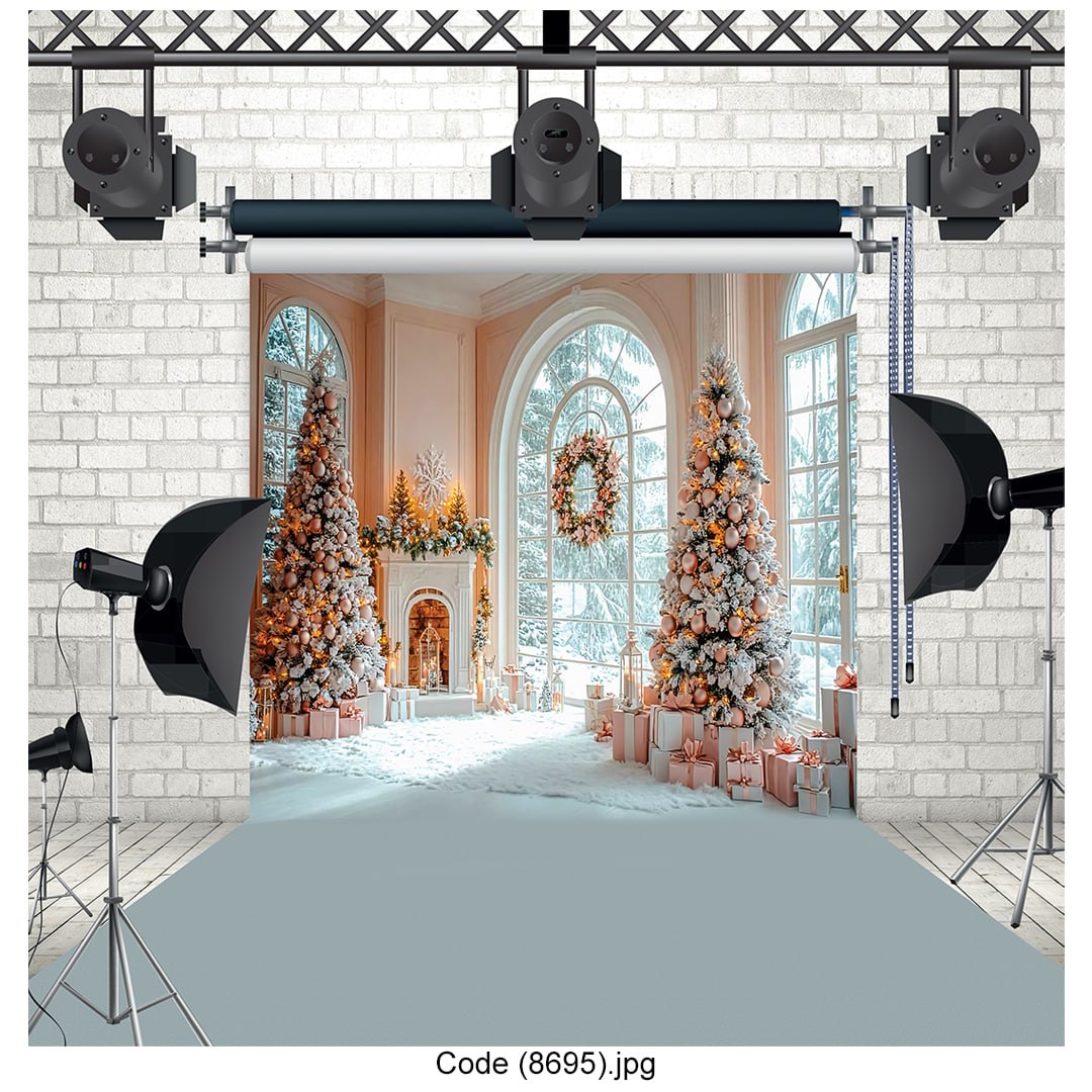 Winter Wonderland Christmas Backdrop 8695